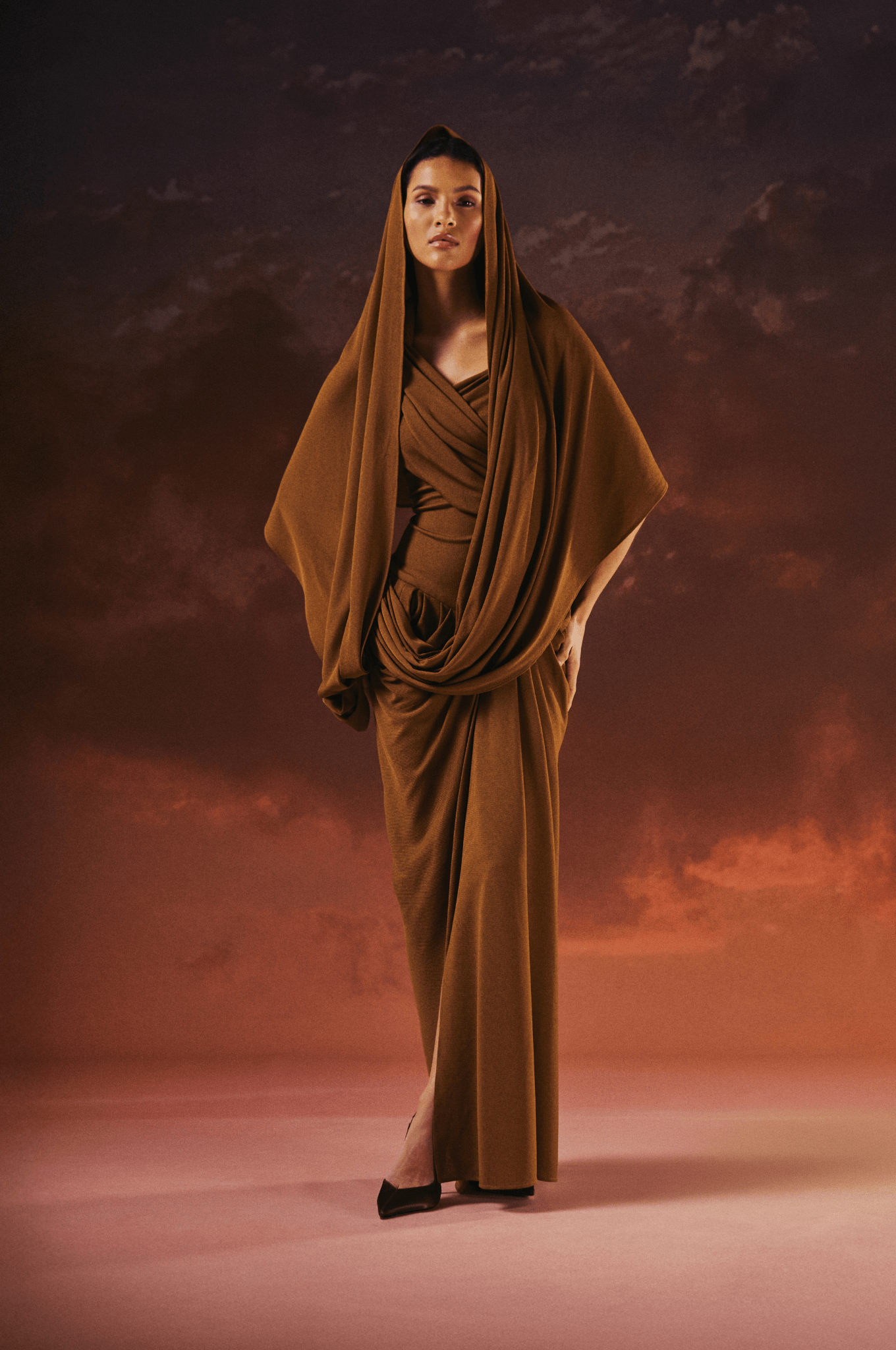 RENEE BROWN DRESS - 1309 - MIRA Y MANO