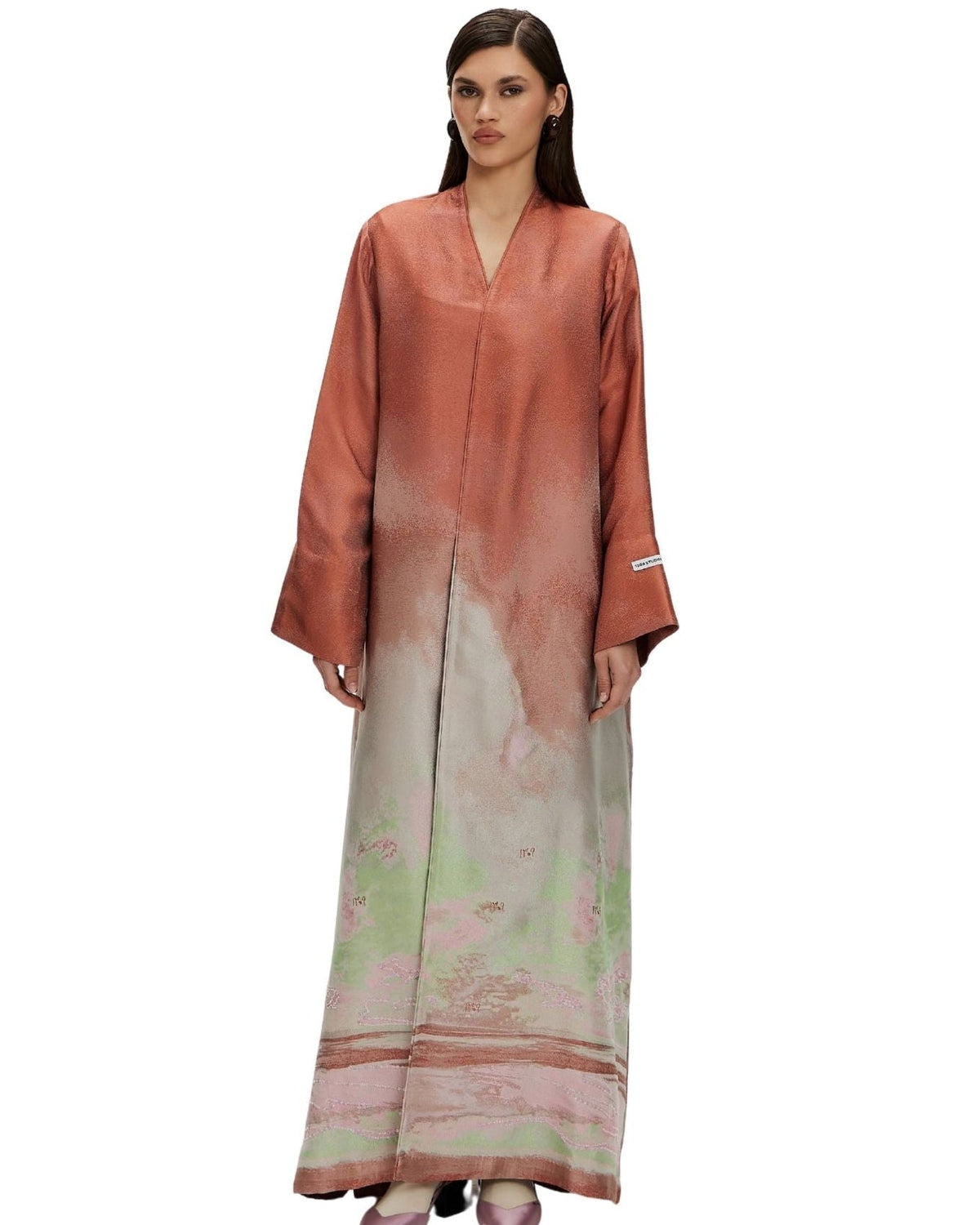 VALERIE-CR - Coral Crepe Abaya - 1309 - MIRA Y MANO