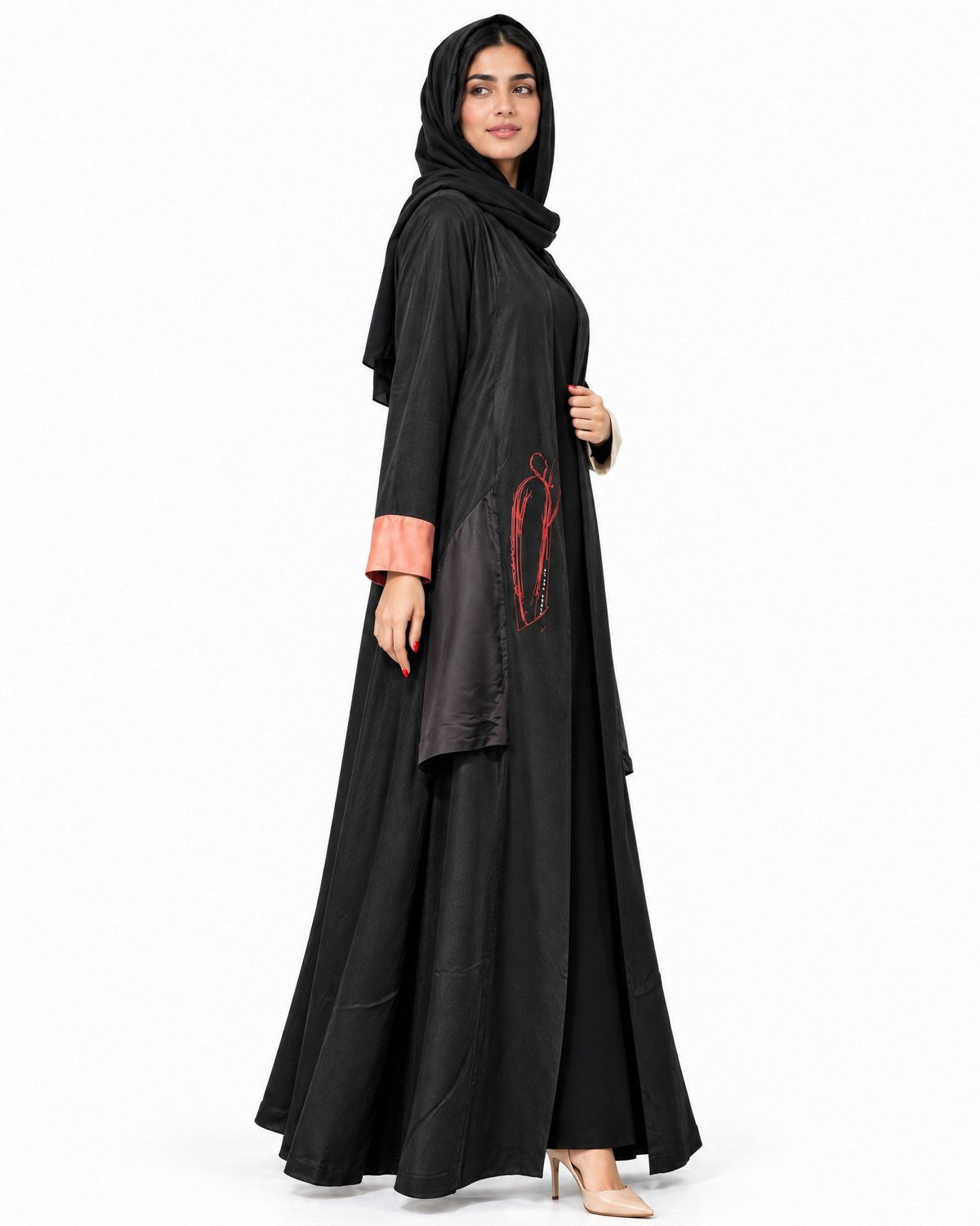 NEW HURIYA ABAYA SET - AMBER FEROZ - MIRA Y MANO