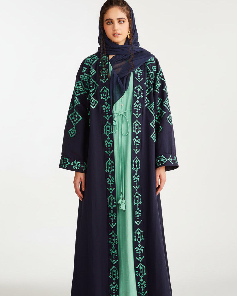 MALAK ABAYA SET - AMORE MIO BY HITU - MIRA Y MANO