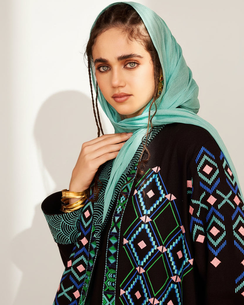 RABIYA ABAYA SET - AMORE MIO BY HITU - MIRA Y MANO