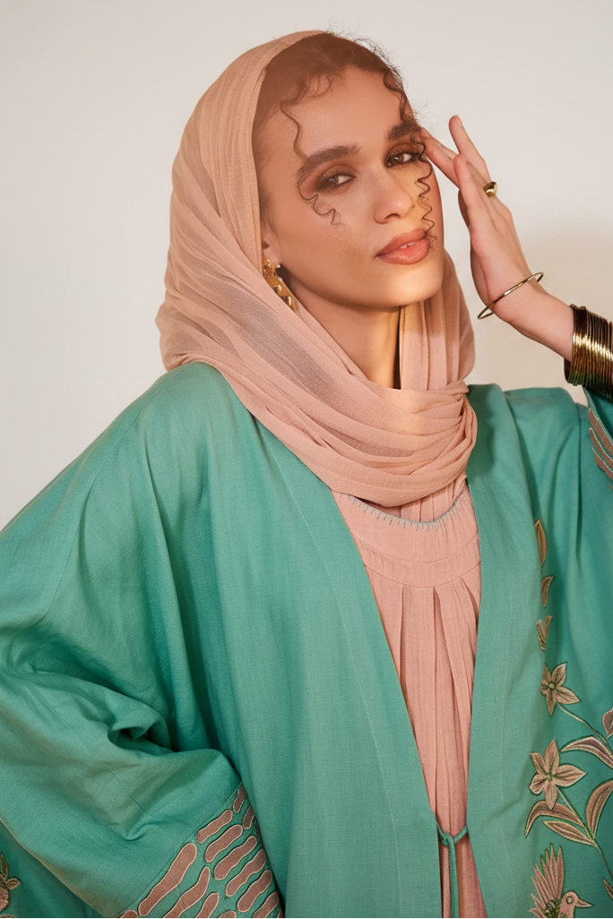 SOUMAYA ABAYA SET - AMORE MIO BY HITU - MIRA Y MANO