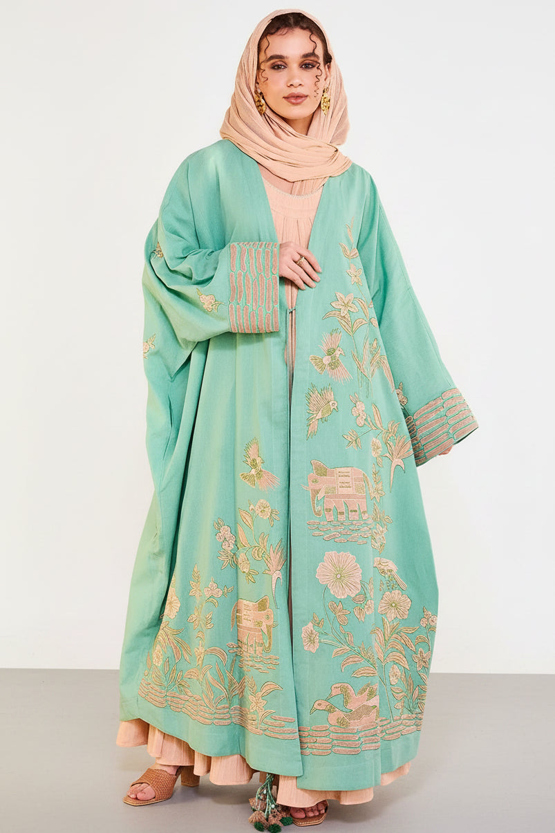 SOUMAYA ABAYA SET - AMORE MIO BY HITU - MIRA Y MANO