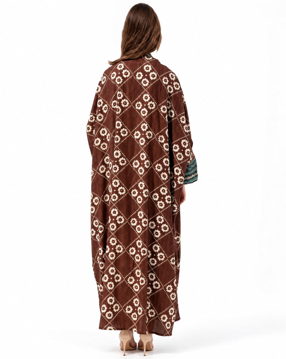 SAHARA 2 – Printed Crepe Abaya - ASDAF LINE - MIRA Y MANO