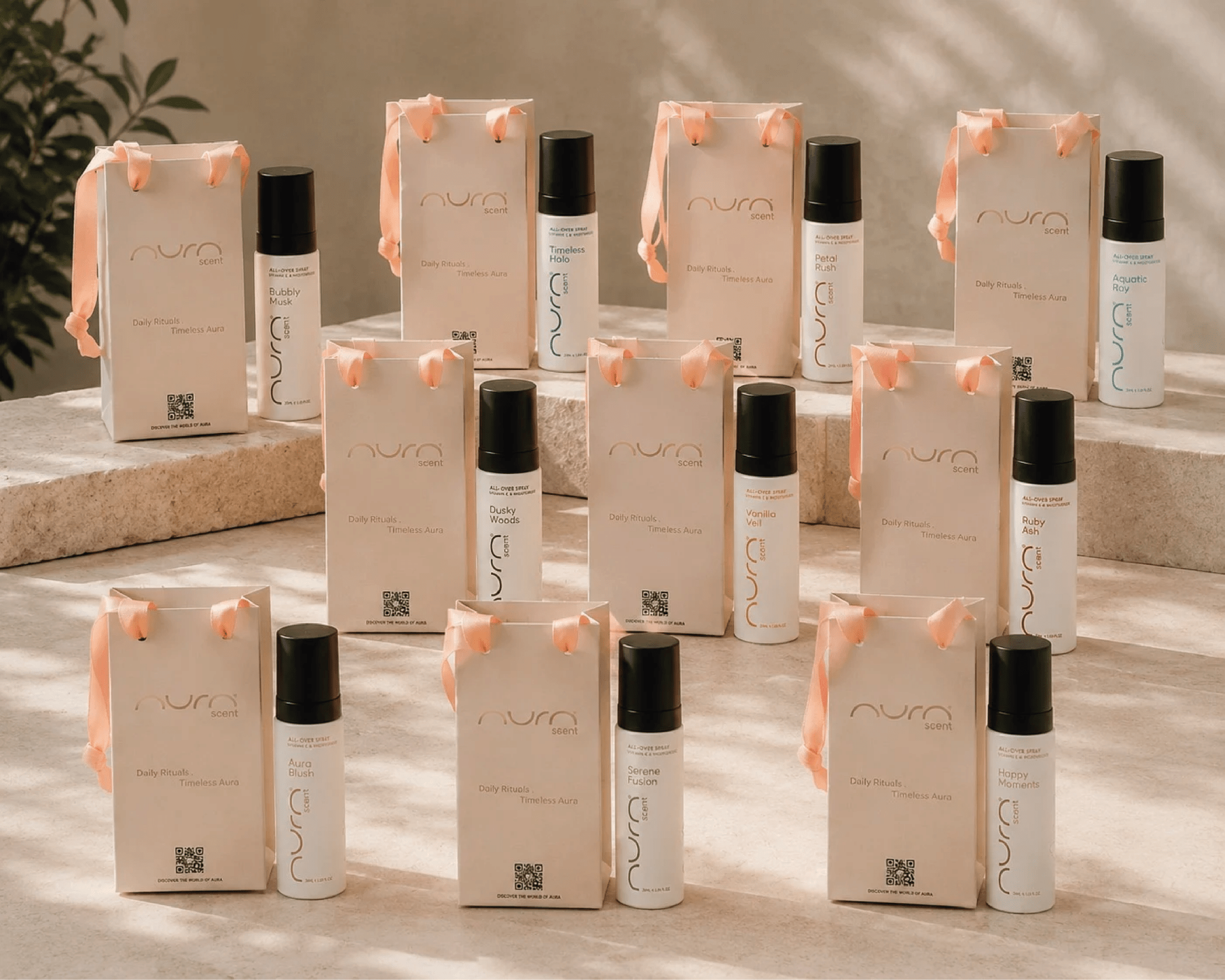 10 Mini Aura – A Set of 10 All Over Sprays - AURA SCENT - MIRA Y MANO