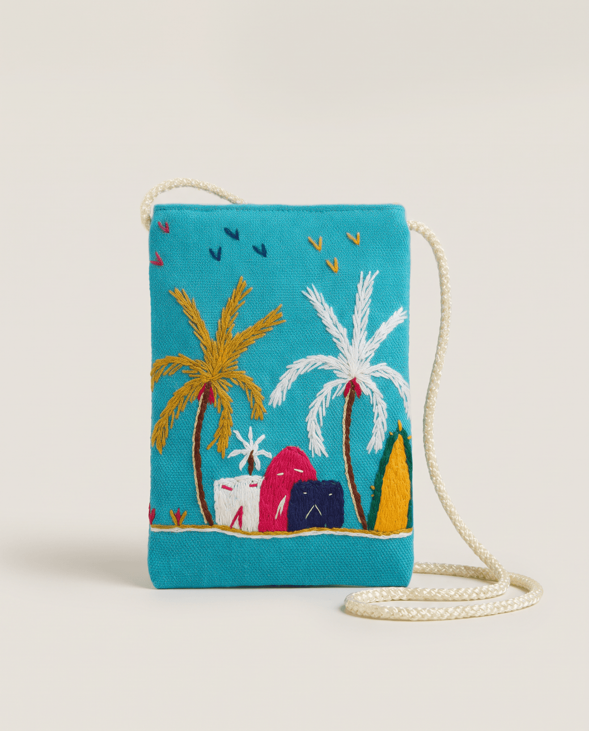 SALMA-TR EMBROIDERY POUCH - BADDARA - MIRA Y MANO