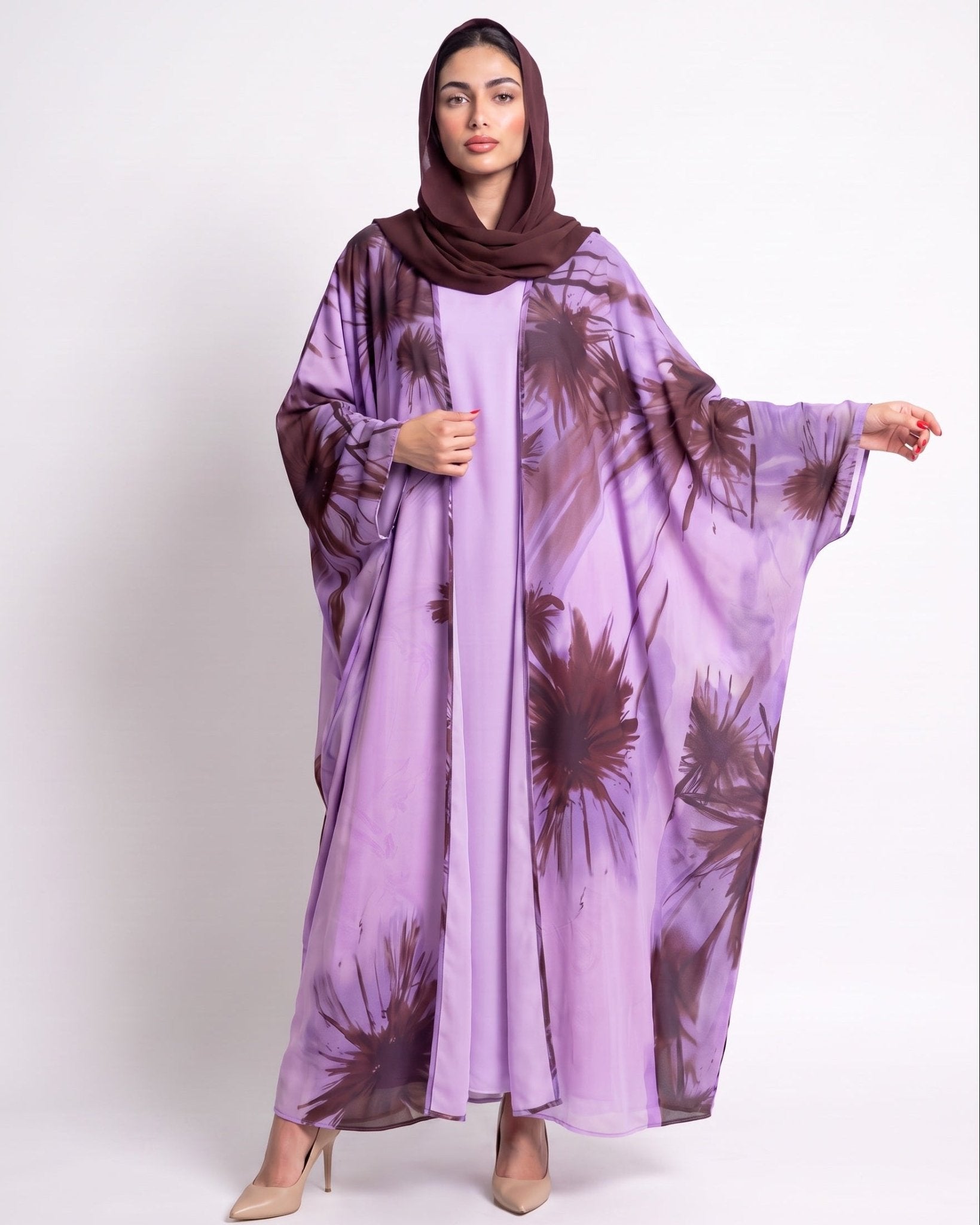 BA010PR1 ABAYA - BY AFRAA - MIRA Y MANO