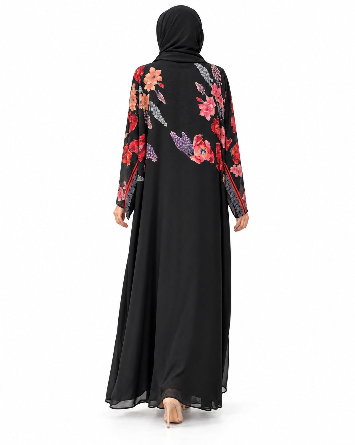 BA10-BK ABAYA - BY AFRAA - MIRA Y MANO