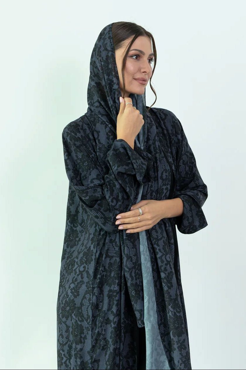 VELVET ROSE ABAYA - BY NOUF - MIRA Y MANO