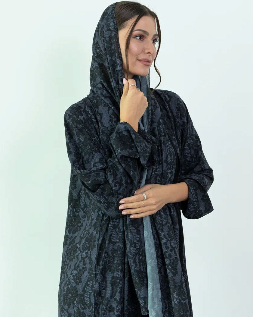 VELVET ROSE ABAYA - BY NOUF - MIRA Y MANO
