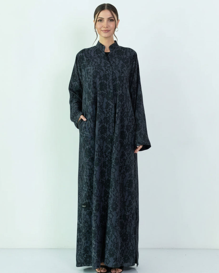 VELVET ROSE ABAYA - BY NOUF - MIRA Y MANO