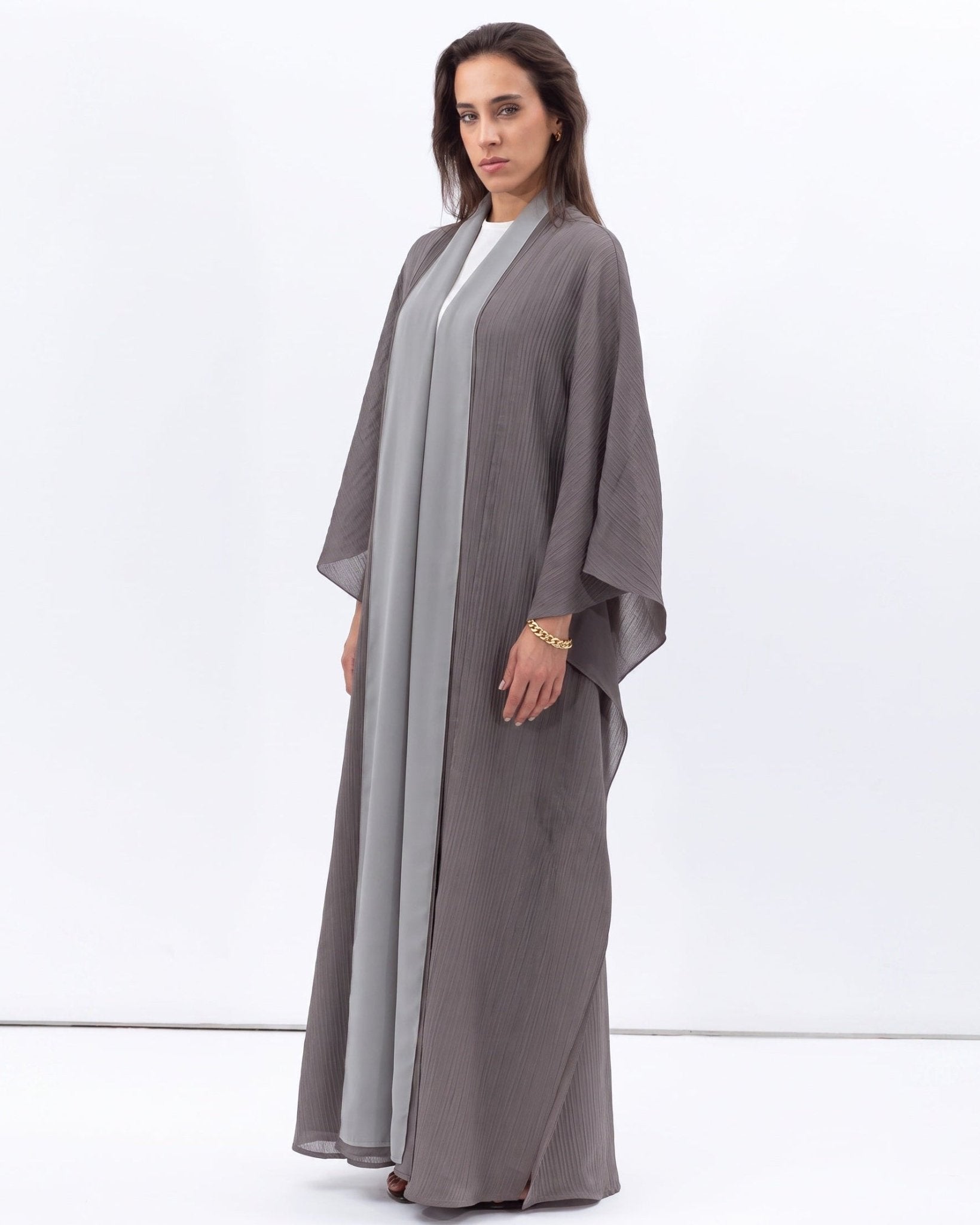 AB-FL-2LYR-OLVGRN – Olive Abaya - CHIKA - MIRA Y MANO