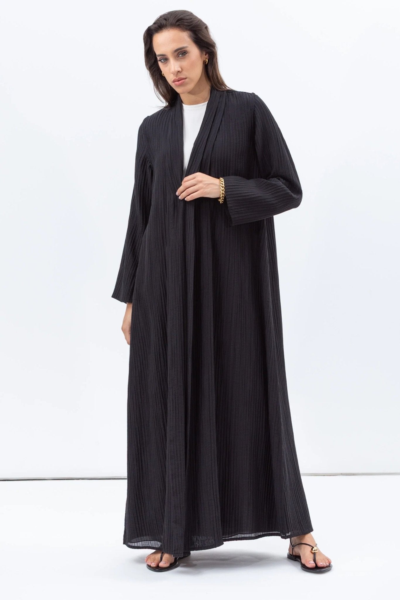 AB-SL-BLK ABAYA - CHIKA - MIRA Y MANO