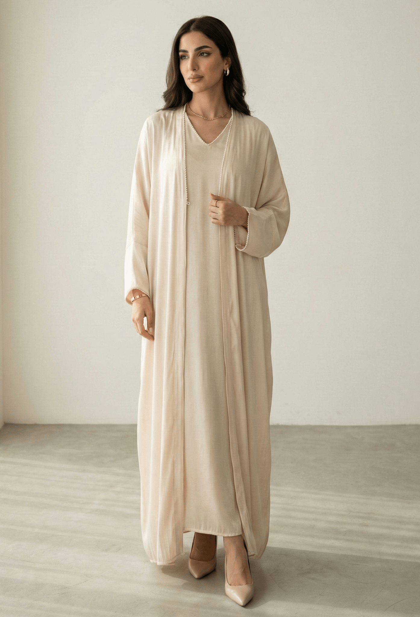 SS26 COS 28 - BE ABAYA SET - CUP OF SEA - MIRA Y MANO