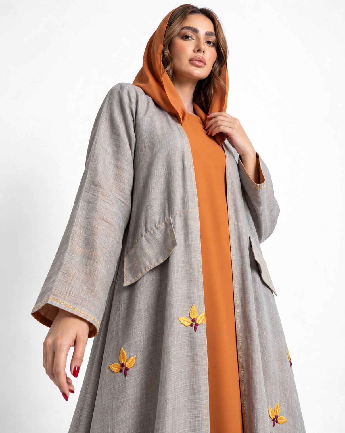 NATURAL FLOWER ABAYA - DAR TARAF - MIRA Y MANO