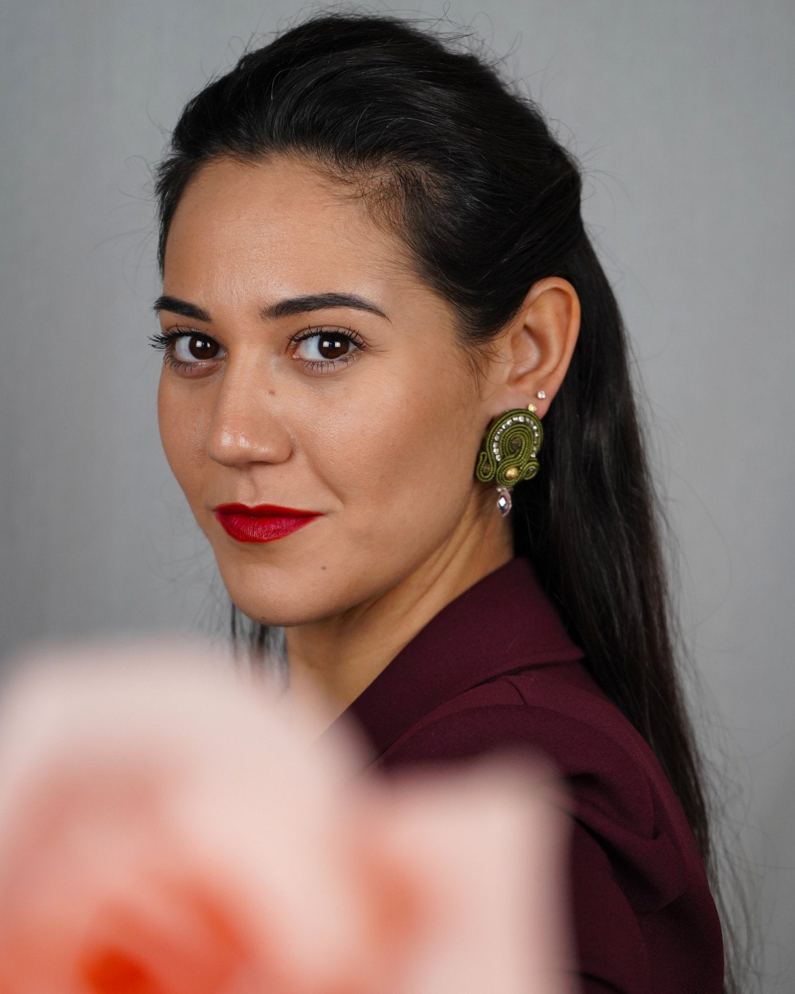 MONTMARTREFG – Forest Green Earring - DESIREA - MIRA Y MANO