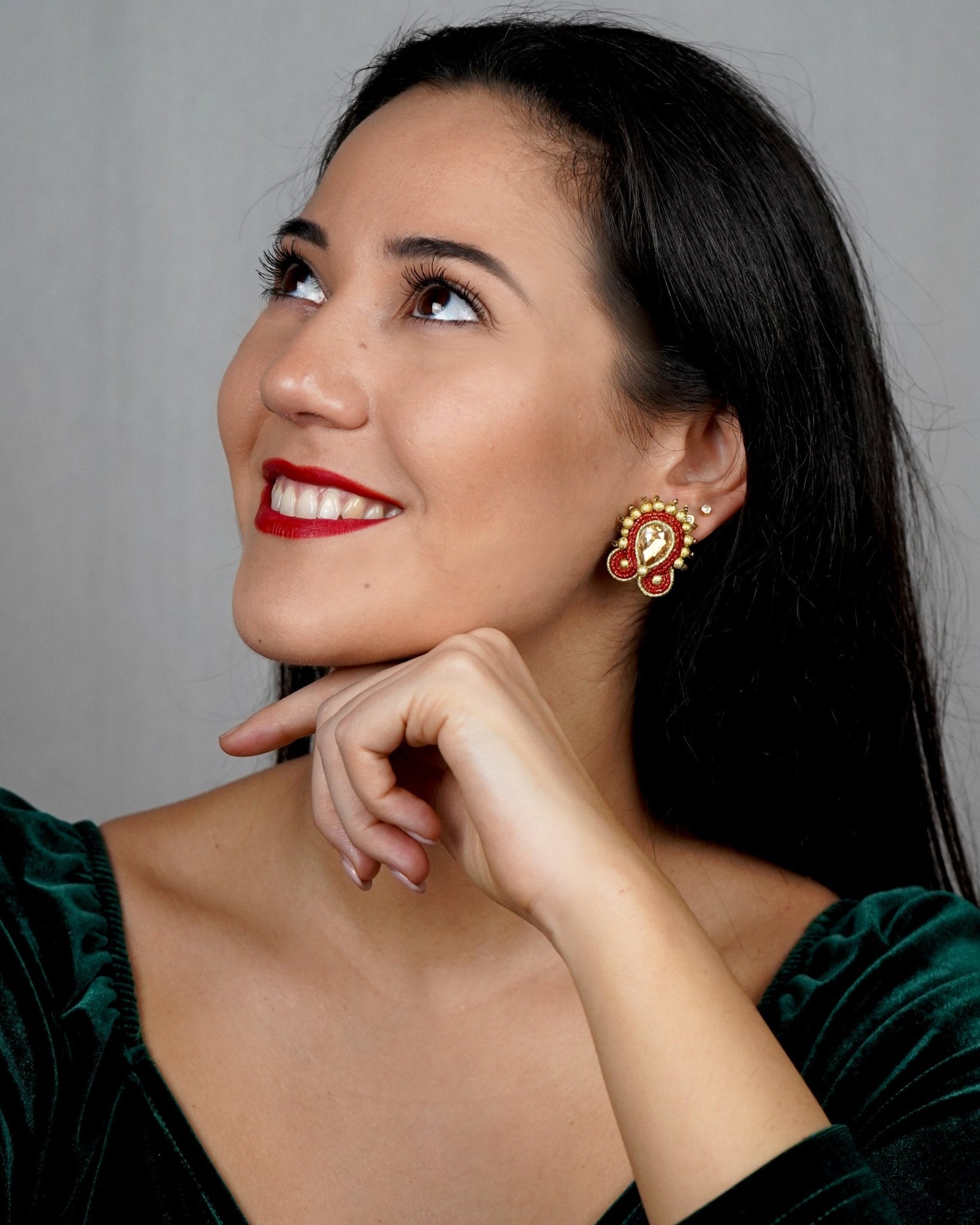 NUMANA1R – Red Earring - DESIREA - MIRA Y MANO