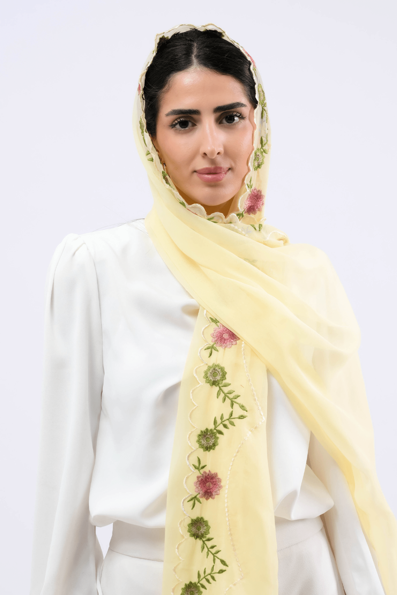 AZ1021 SAFFRON SCARF - FOULARD - MIRA Y MANO
