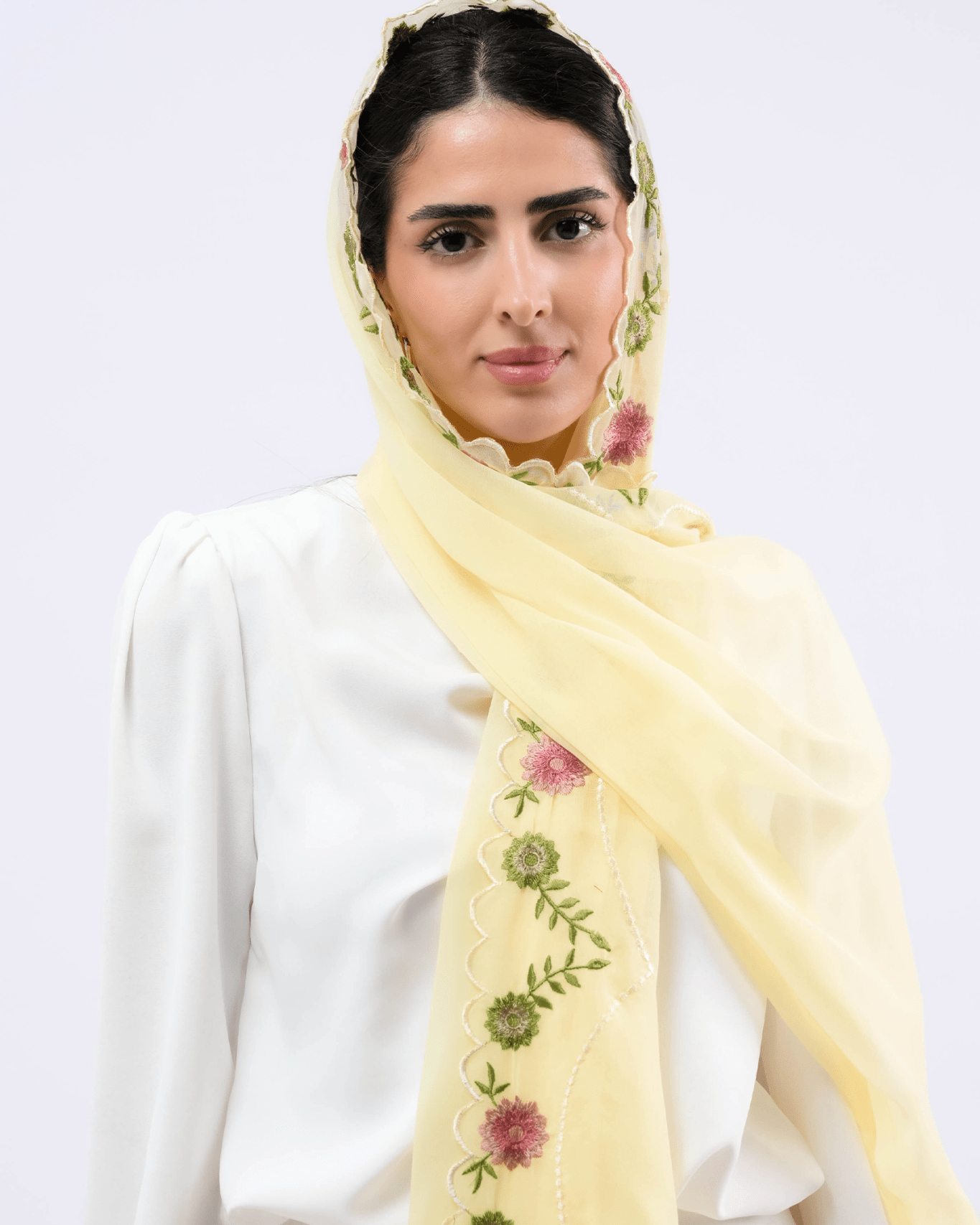 AZ1021 SAFFRON SCARF - FOULARD - MIRA Y MANO