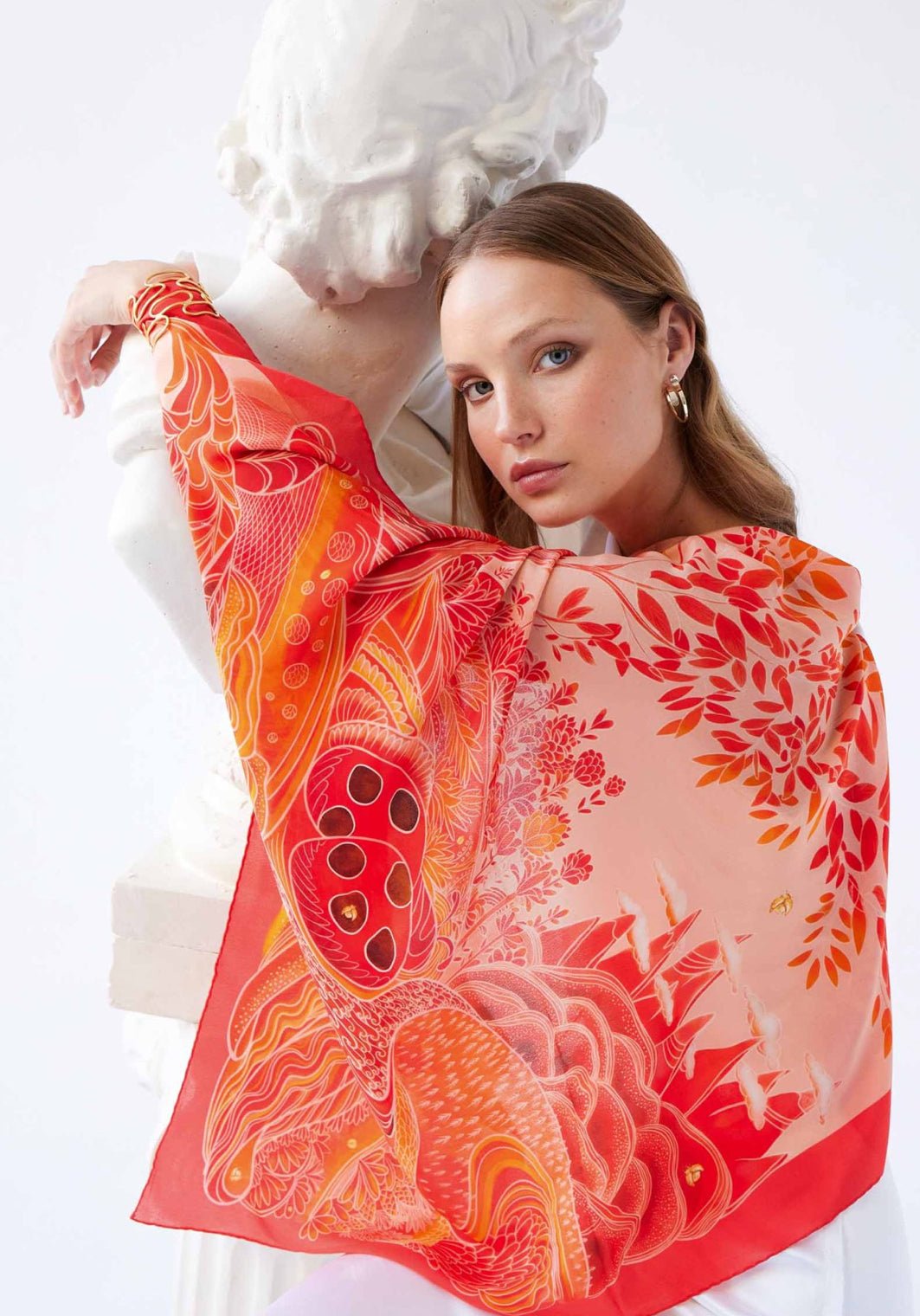 PS1001 LADYBUG SQUARED - FOULARD - MIRA Y MANO