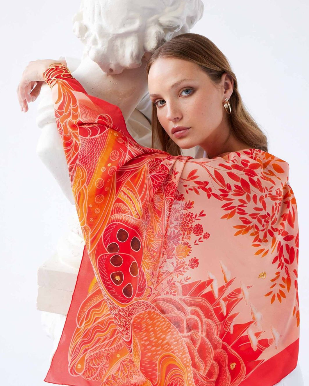 PS1001 LADYBUG SQUARED - FOULARD - MIRA Y MANO