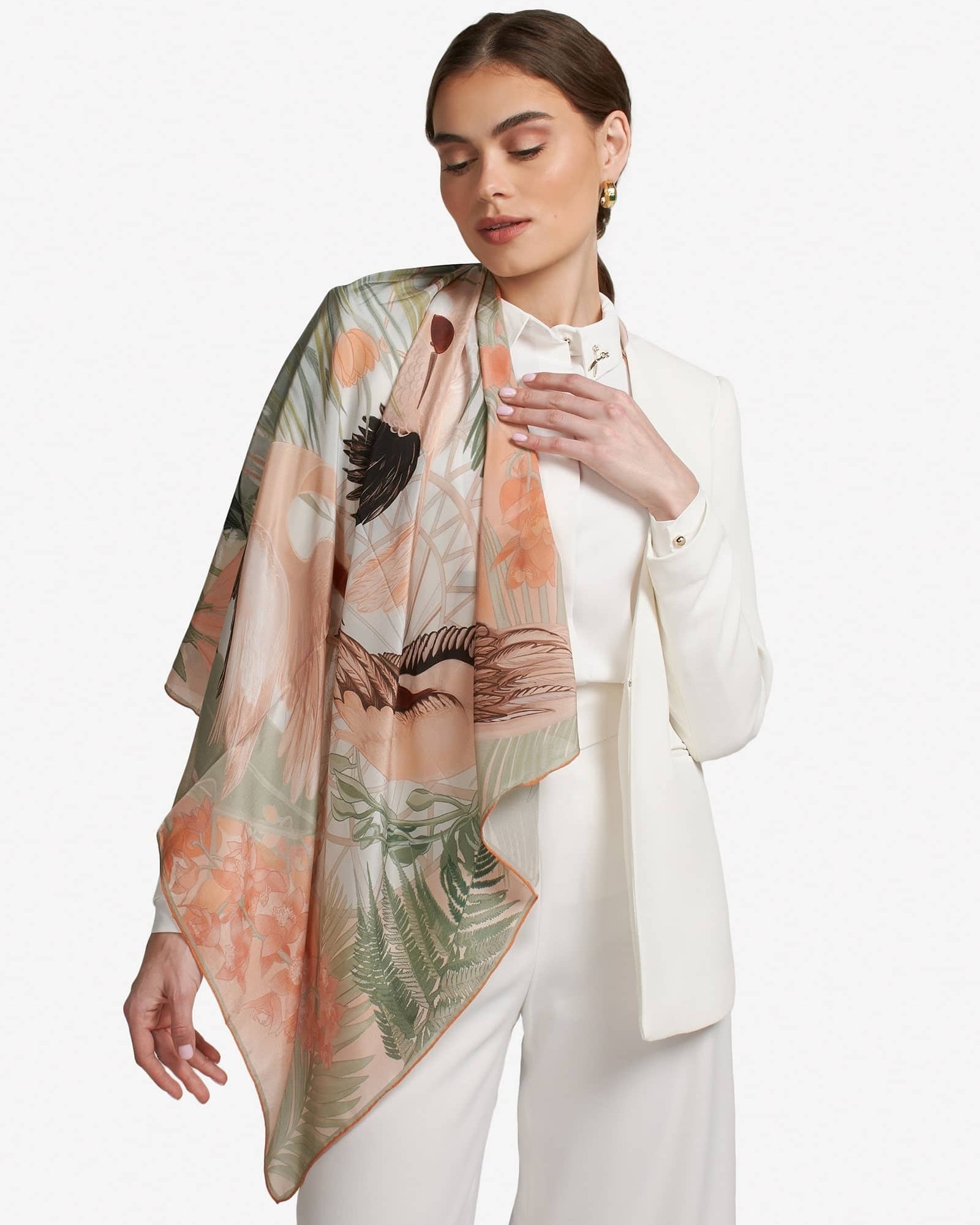 PS1010 TAIR SQUARED SCARF - FOULARD - MIRA Y MANO