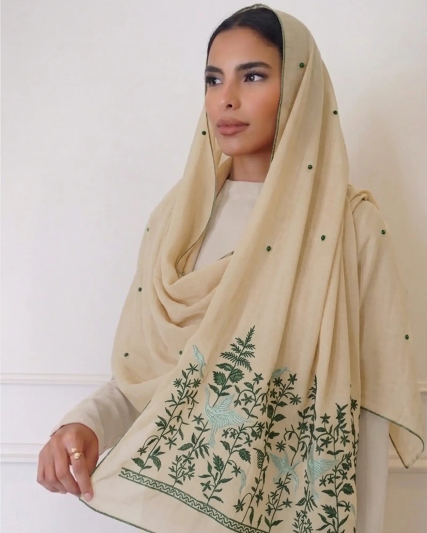 RZ1028 OLIVE DREAMS SCARF - FOULARD - MIRA Y MANO