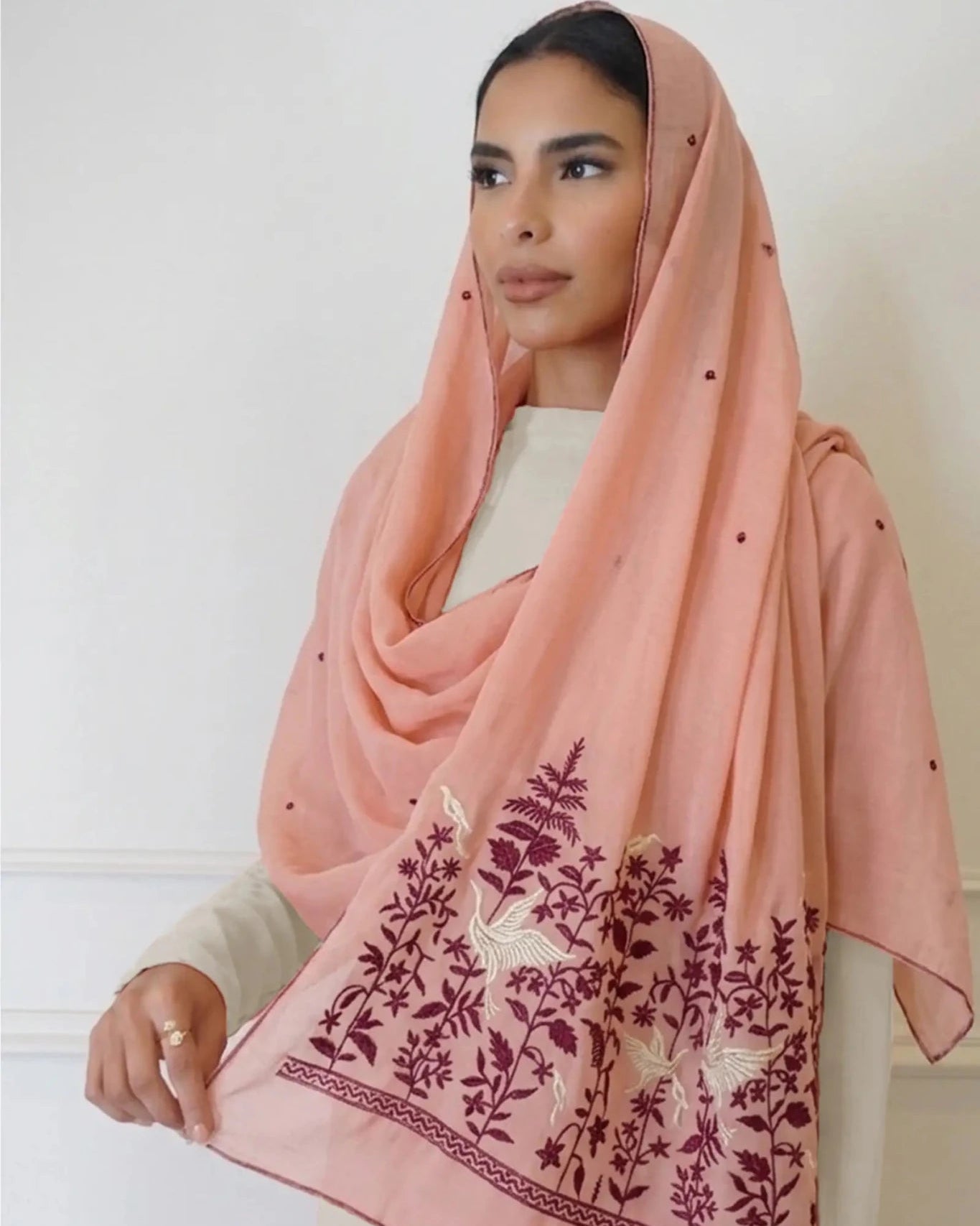 RZ1031 SUGAR BLOOM SCARF - FOULARD - MIRA Y MANO