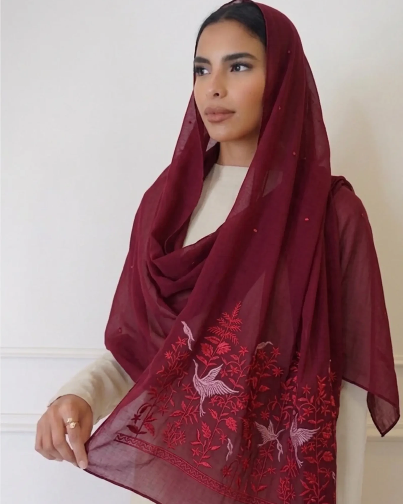 RZ1032 CHERRY BLOSSOM SCARF - FOULARD - MIRA Y MANO