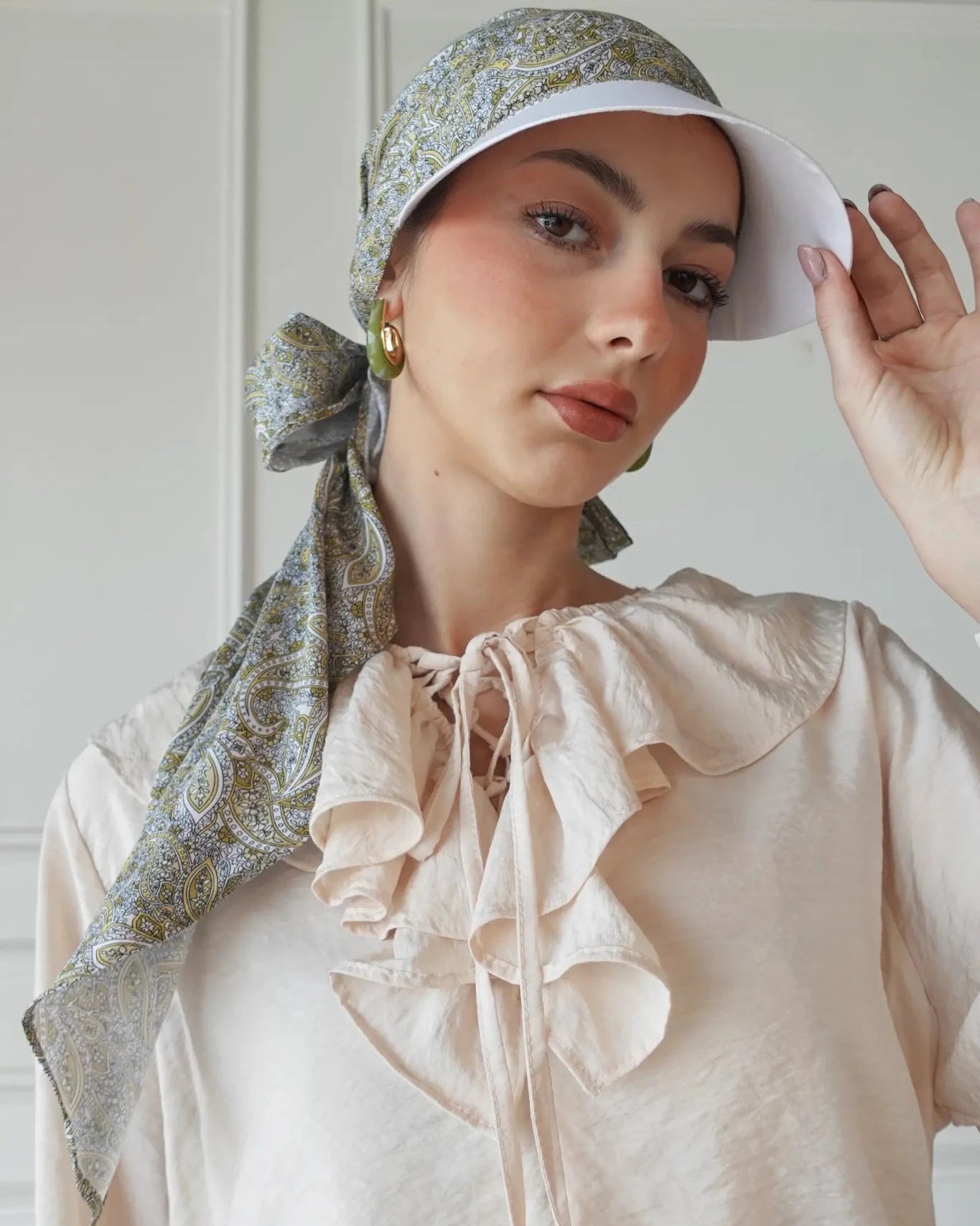 SR1005 FRESH BLOOM TURBAN HAT - FOULARD - MIRA Y MANO