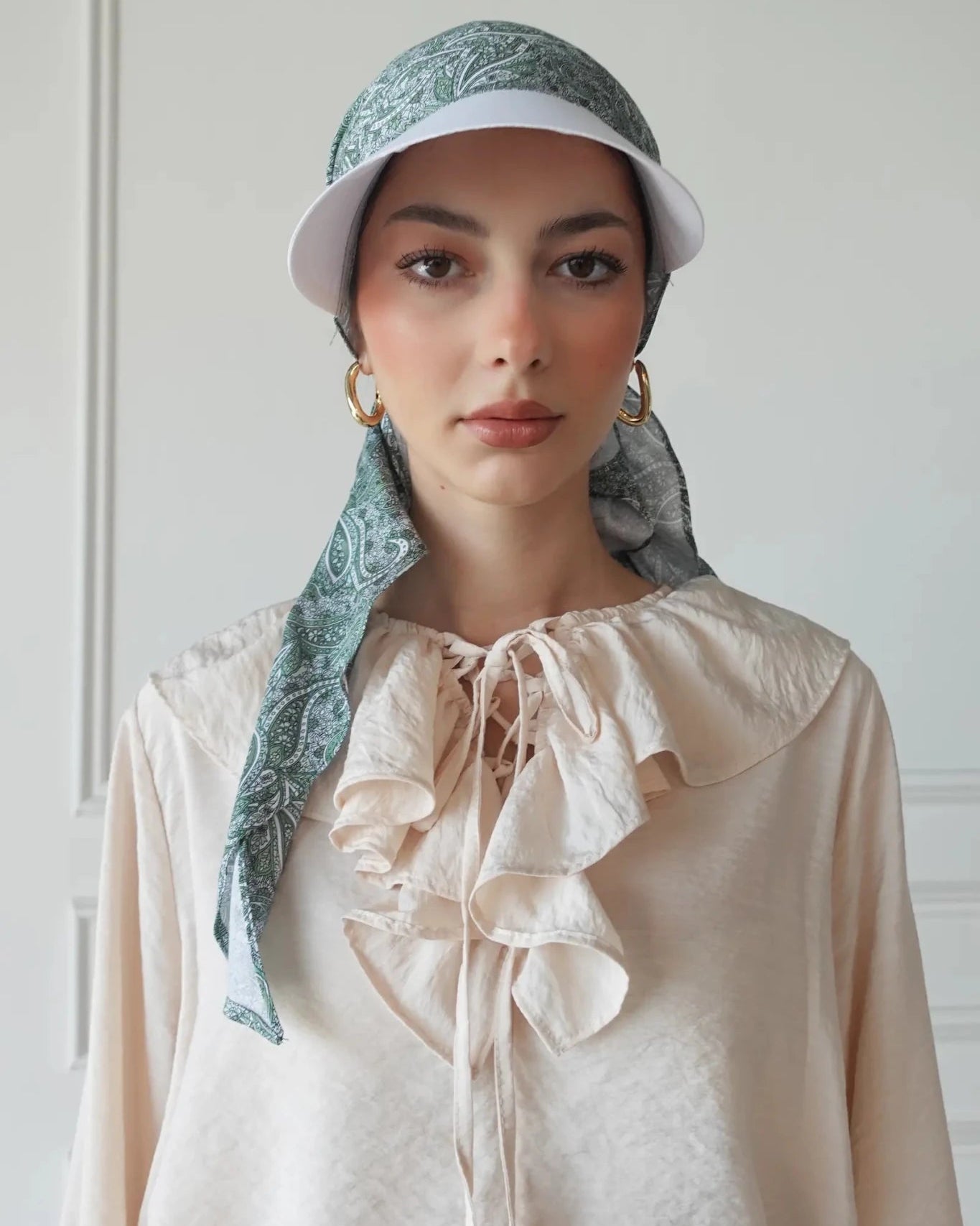 SR1006 BAMBOO WAVES TURBAN HAT - FOULARD - MIRA Y MANO