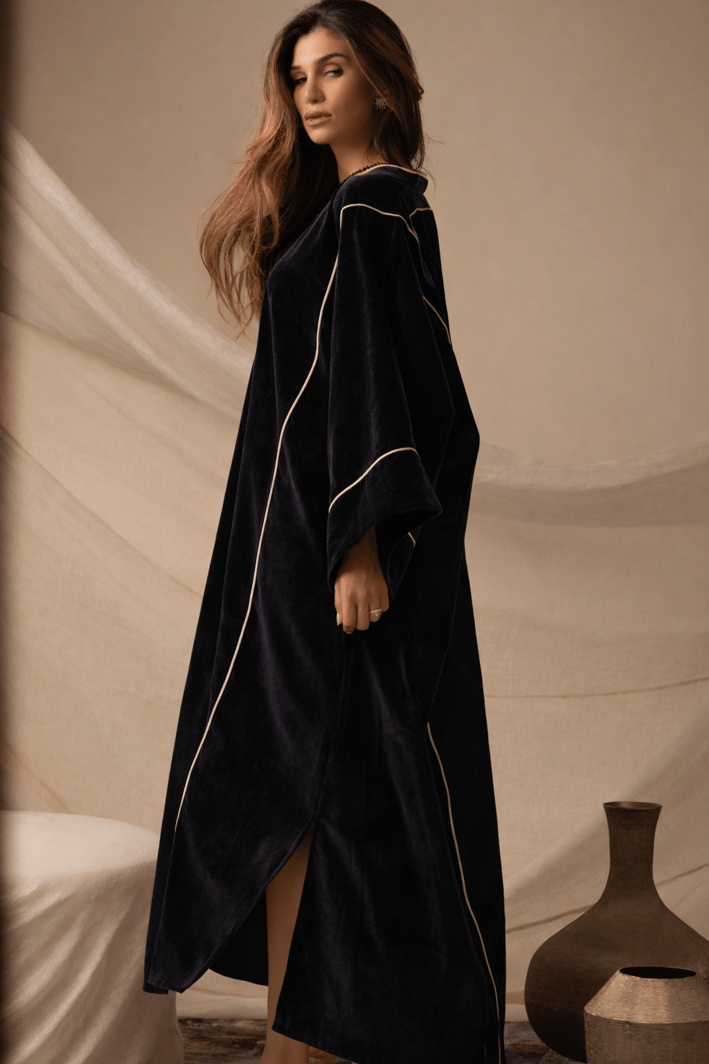 FCK 127 KAFTAN - FOUZ COUTURE - MIRA Y MANO