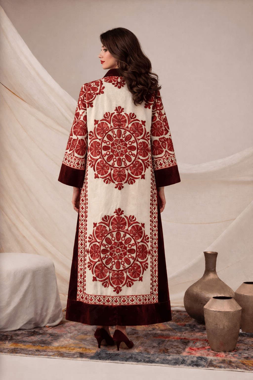 FCK 144 ABAYA - FOUZ COUTURE - MIRA Y MANO