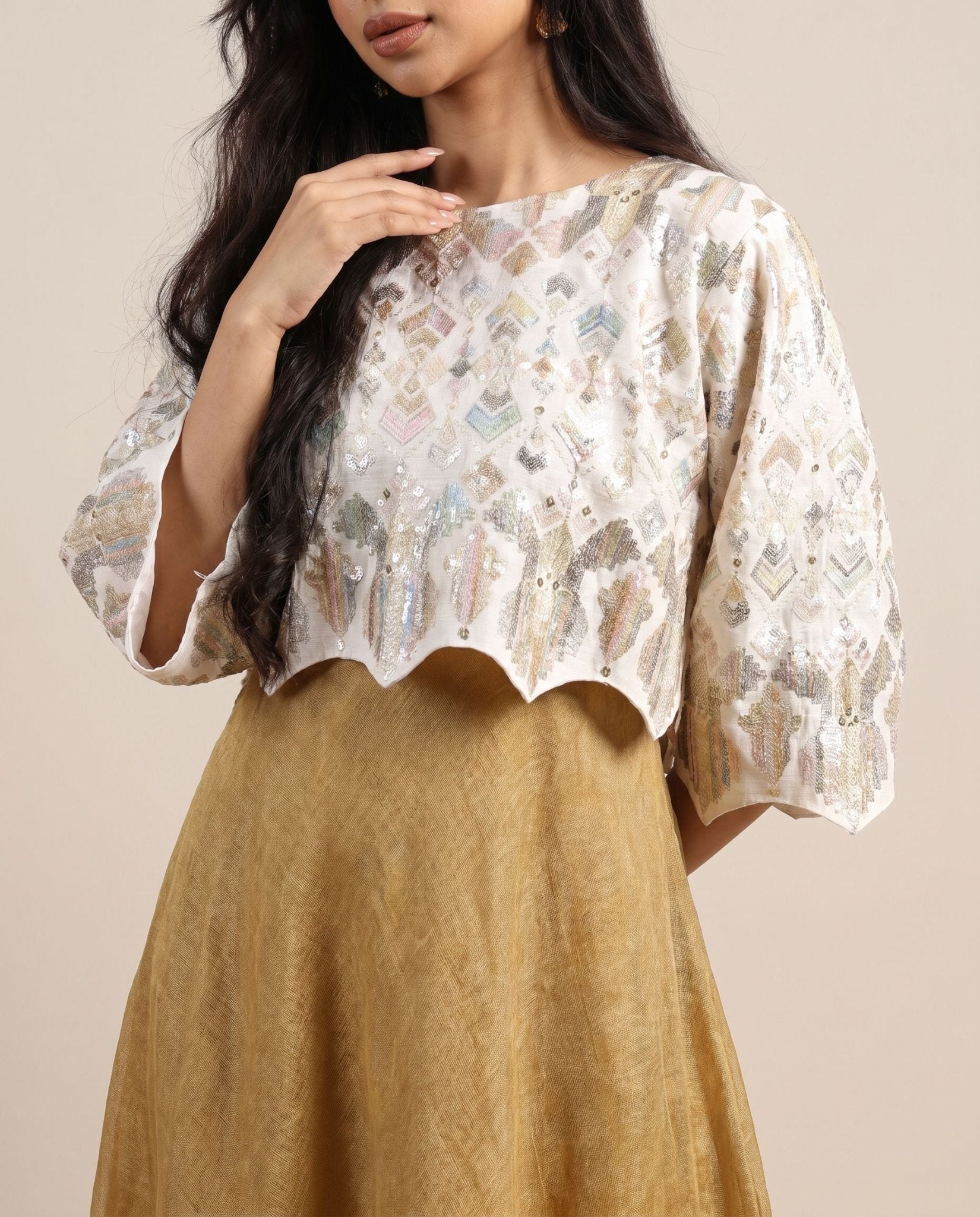 FCK 152 KAFTAN - FOUZ COUTURE - MIRA Y MANO