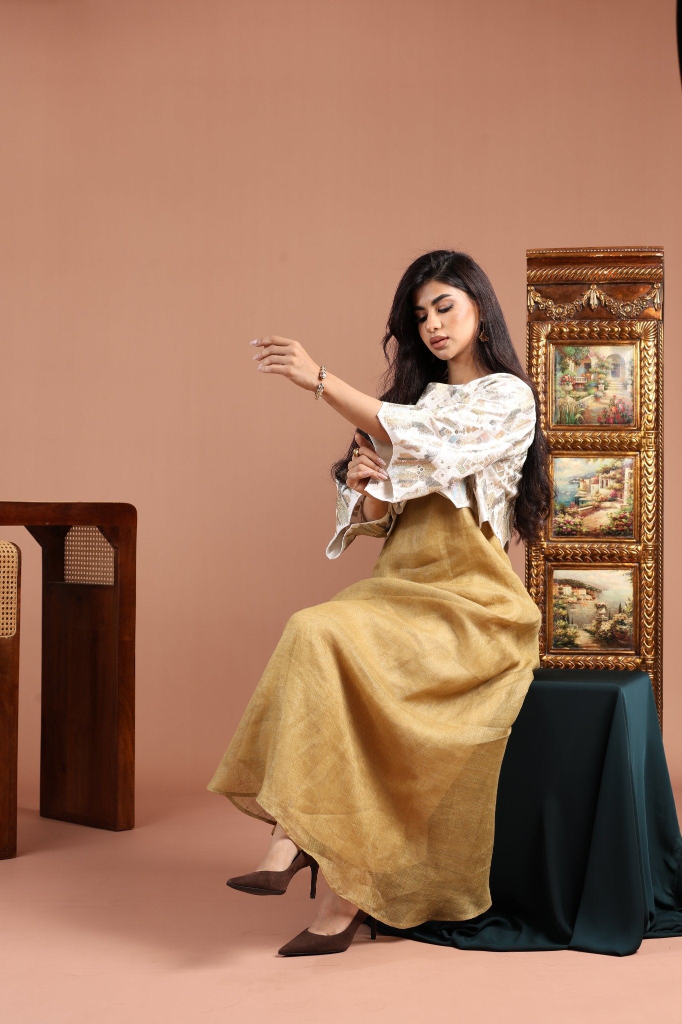 FCK 152 KAFTAN - FOUZ COUTURE - MIRA Y MANO