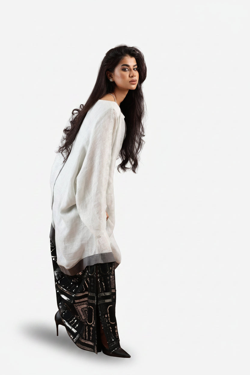 FCK 153 KAFTAN - FOUZ COUTURE - MIRA Y MANO