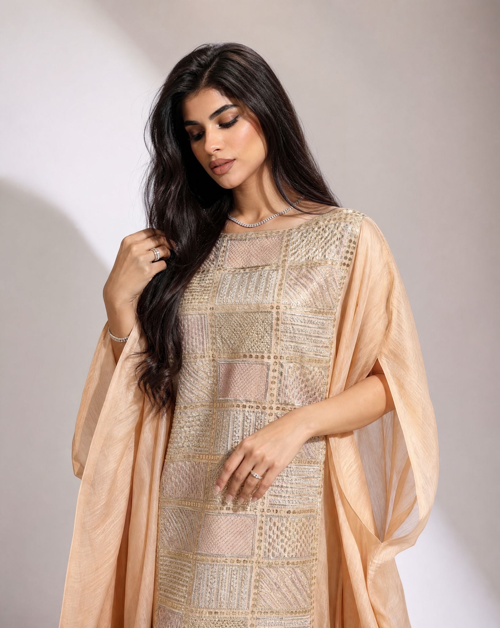 FCK 157 KAFTAN - FOUZ COUTURE - MIRA Y MANO
