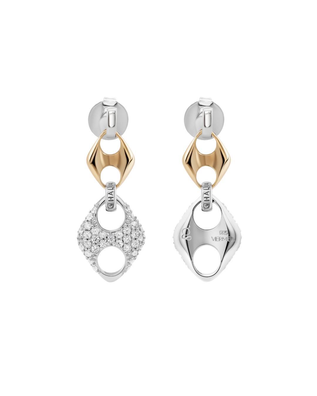 DOUBLE PAVE INFINITY LOOP EARRING - GHALIA - MIRA Y MANO