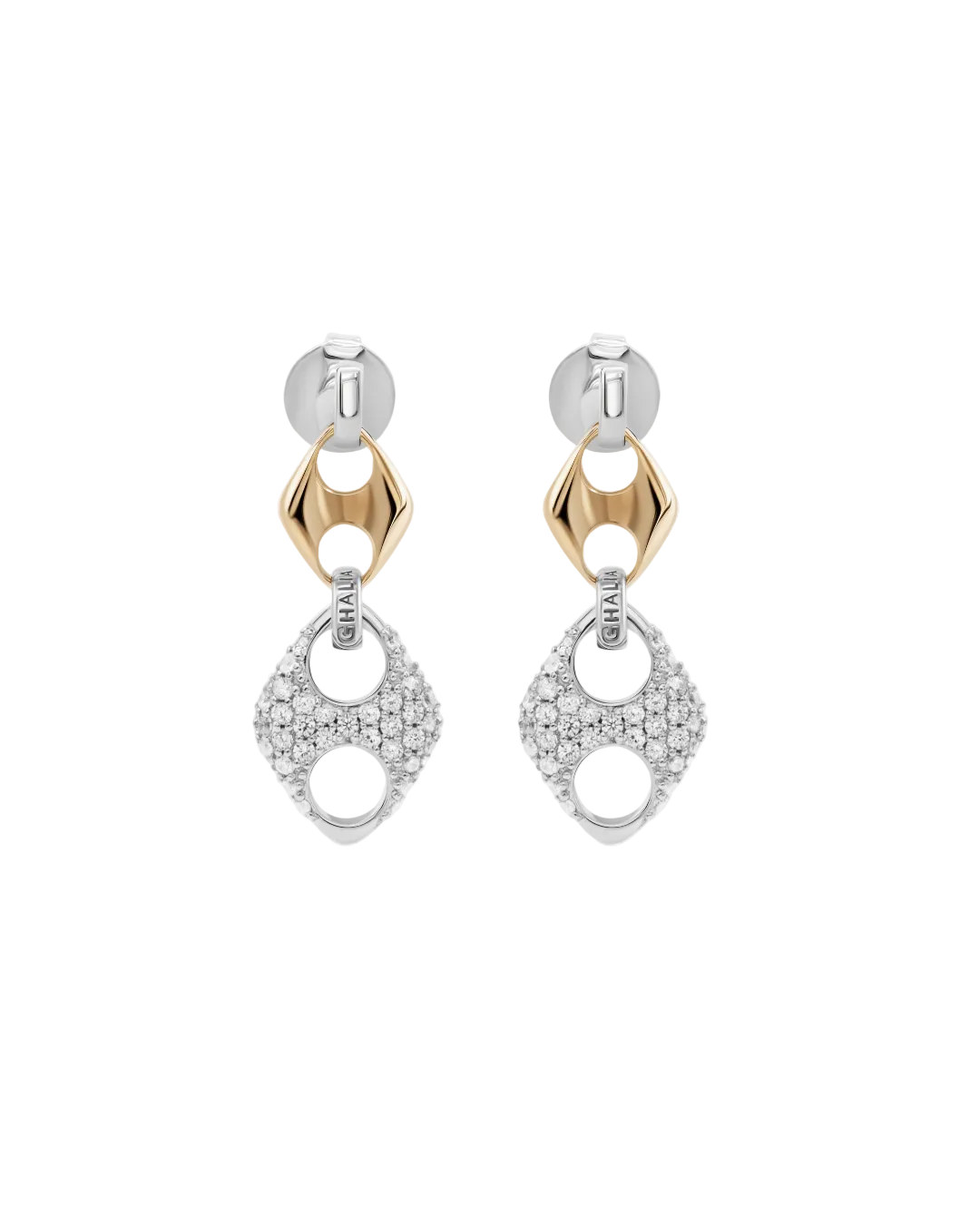 DOUBLE PAVE INFINITY LOOP EARRING - GHALIA - MIRA Y MANO