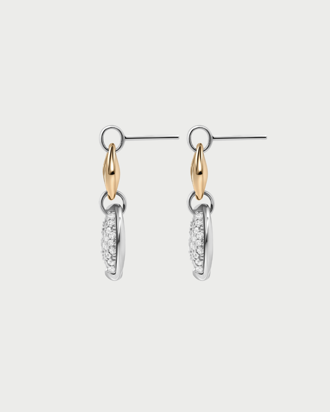 DOUBLE PAVE INFINITY LOOP EARRING - GHALIA - MIRA Y MANO