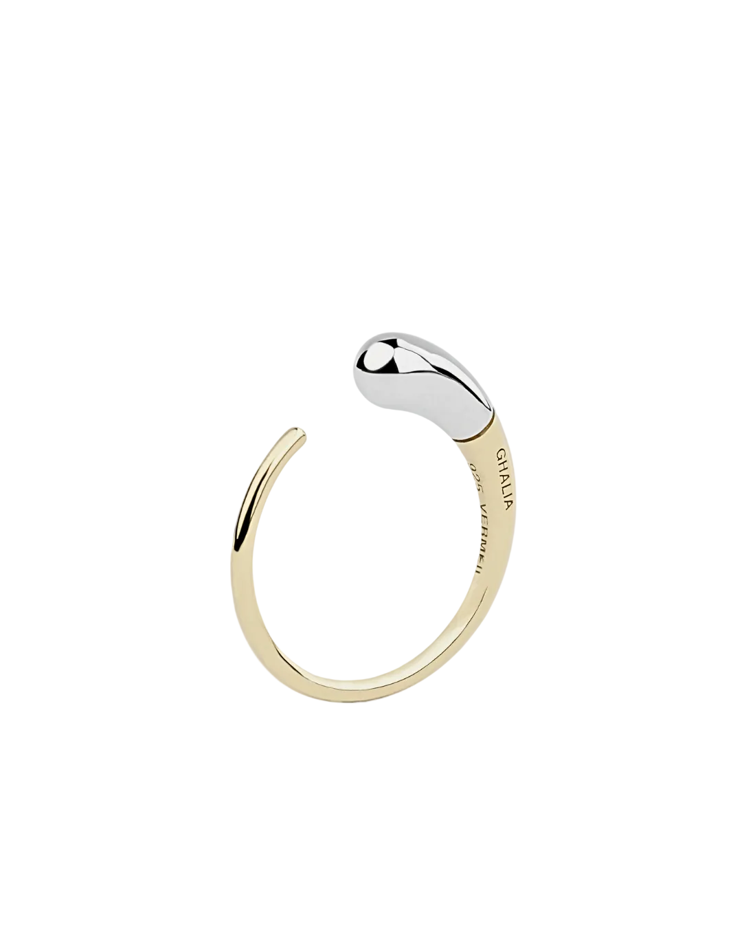 GOLD SLEEK MOON RING - GHALIA - MIRA Y MANO