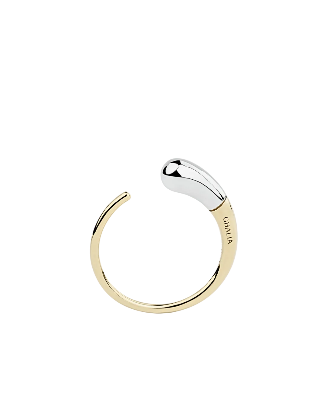 GOLD SLEEK MOON RING - GHALIA - MIRA Y MANO