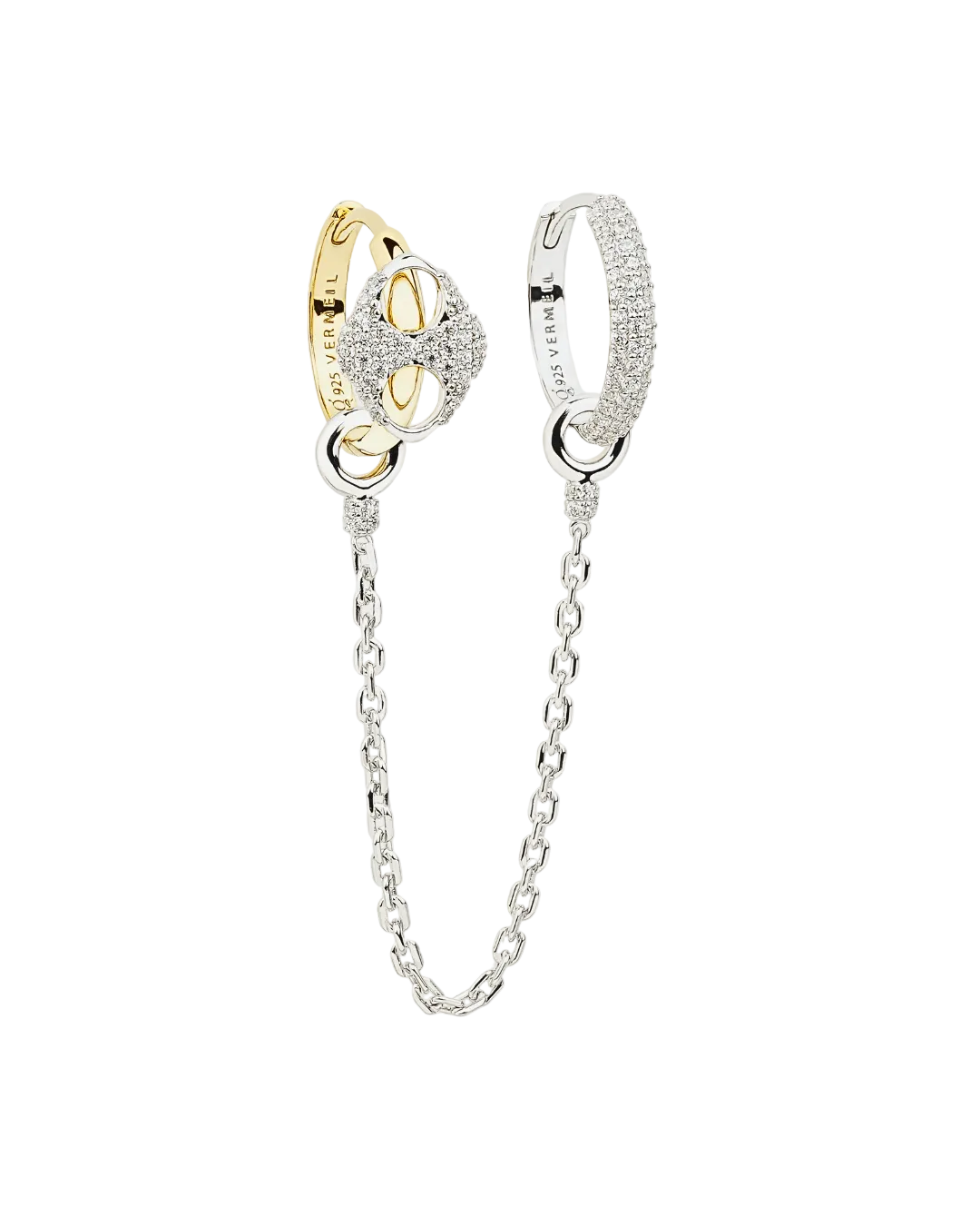 INFINITY EAR HOOPS EARRINGS - GHALIA - MIRA Y MANO