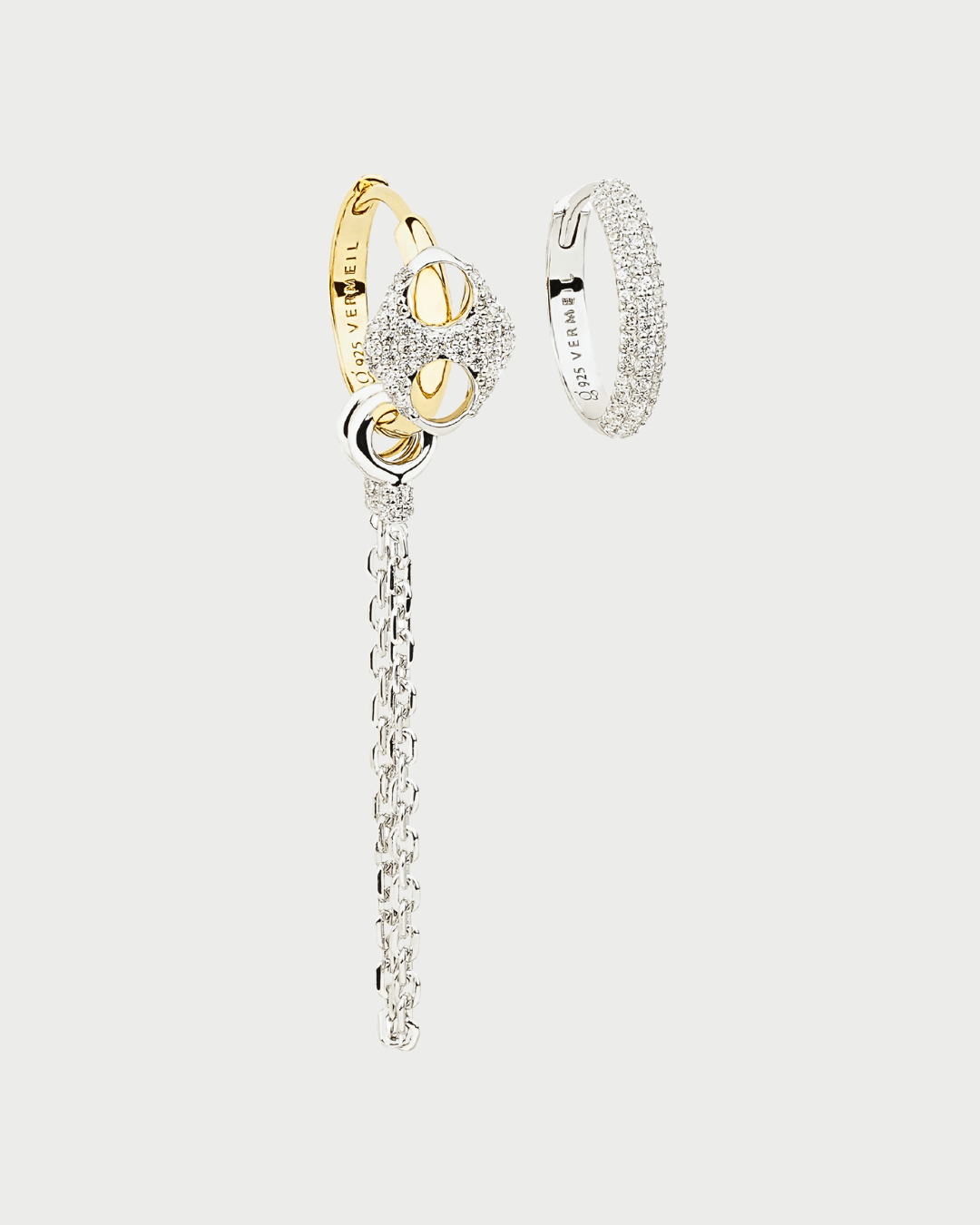 INFINITY EAR HOOPS EARRINGS - GHALIA - MIRA Y MANO