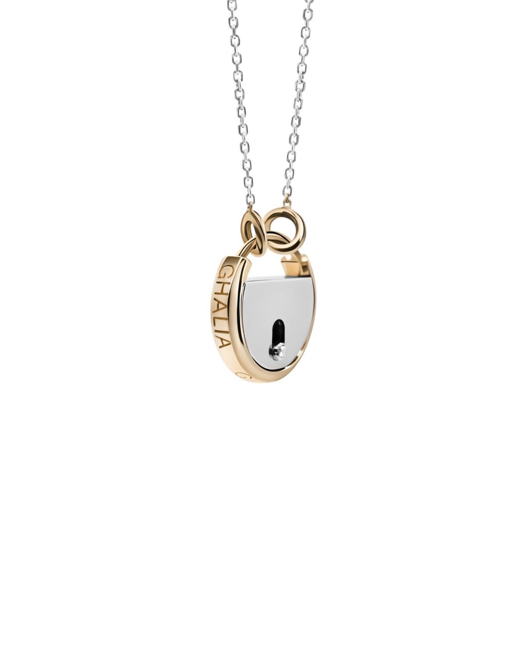 LOVE LOCKET PADLOCK SILVER - GHALIA - MIRA Y MANO
