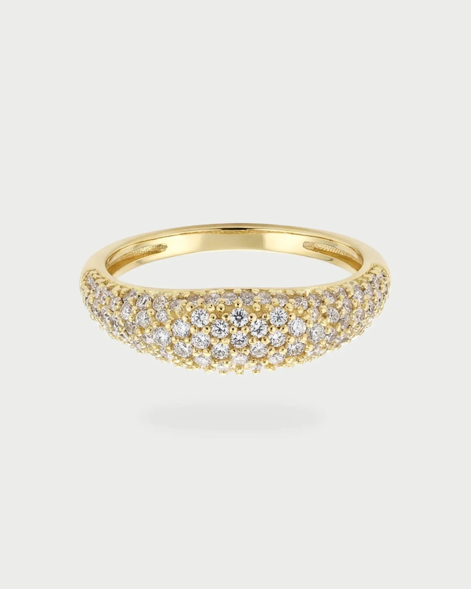 Pave Dainty Gold Ring - GHALIA - MIRA Y MANO