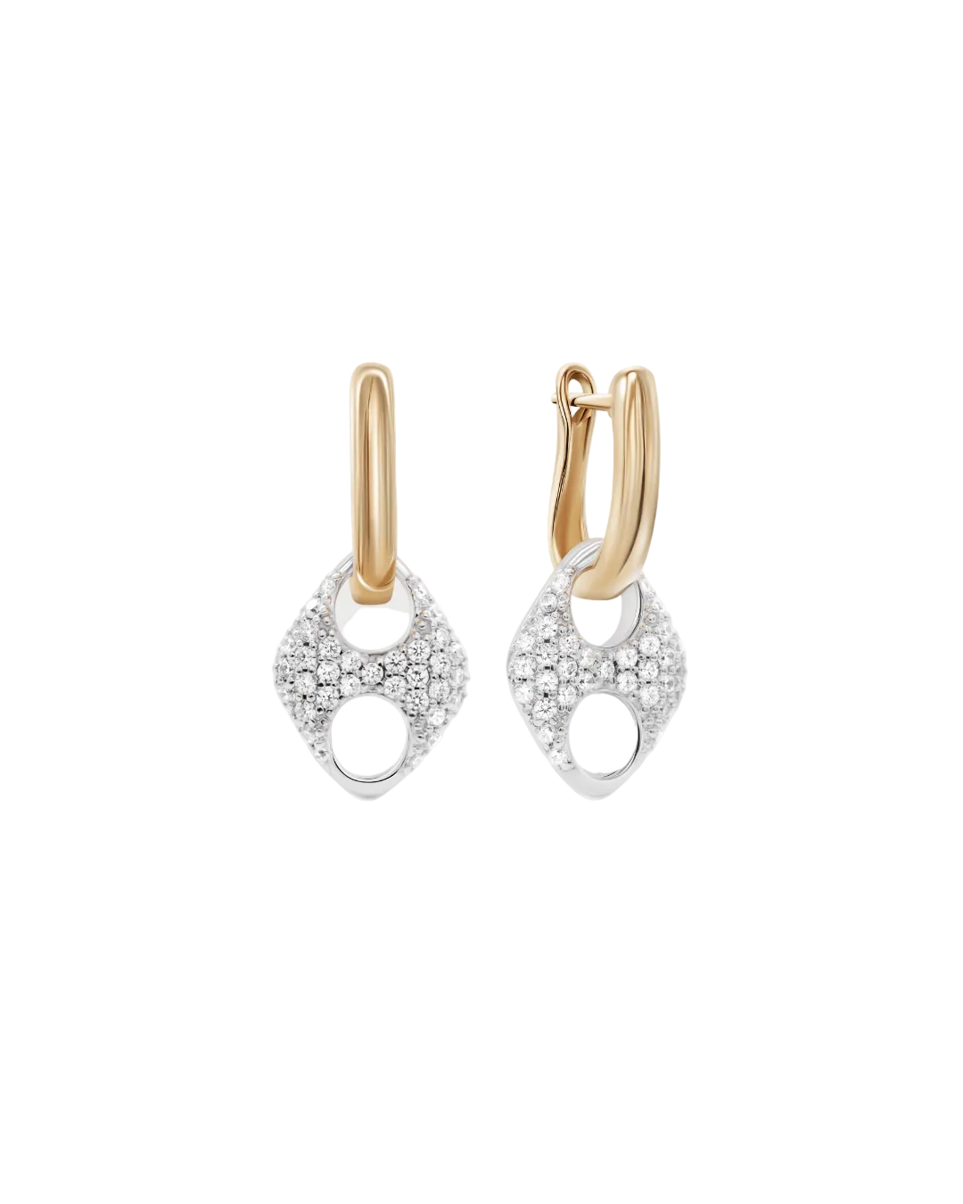 PAVE INFINITY LOOP EARRINGS - GHALIA - MIRA Y MANO