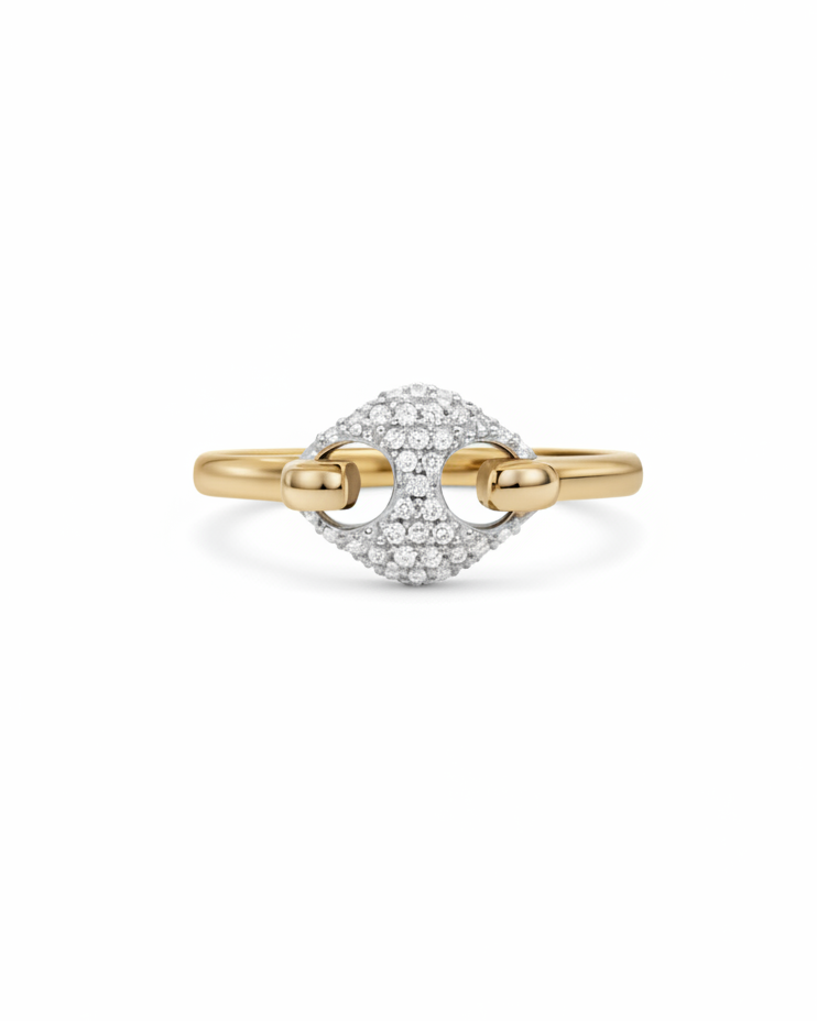 SINGLE INFINITY PAVE RING - GHALIA - MIRA Y MANO
