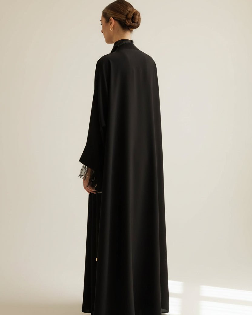 G242-BLK ABAYA - GUL - MIRA Y MANO