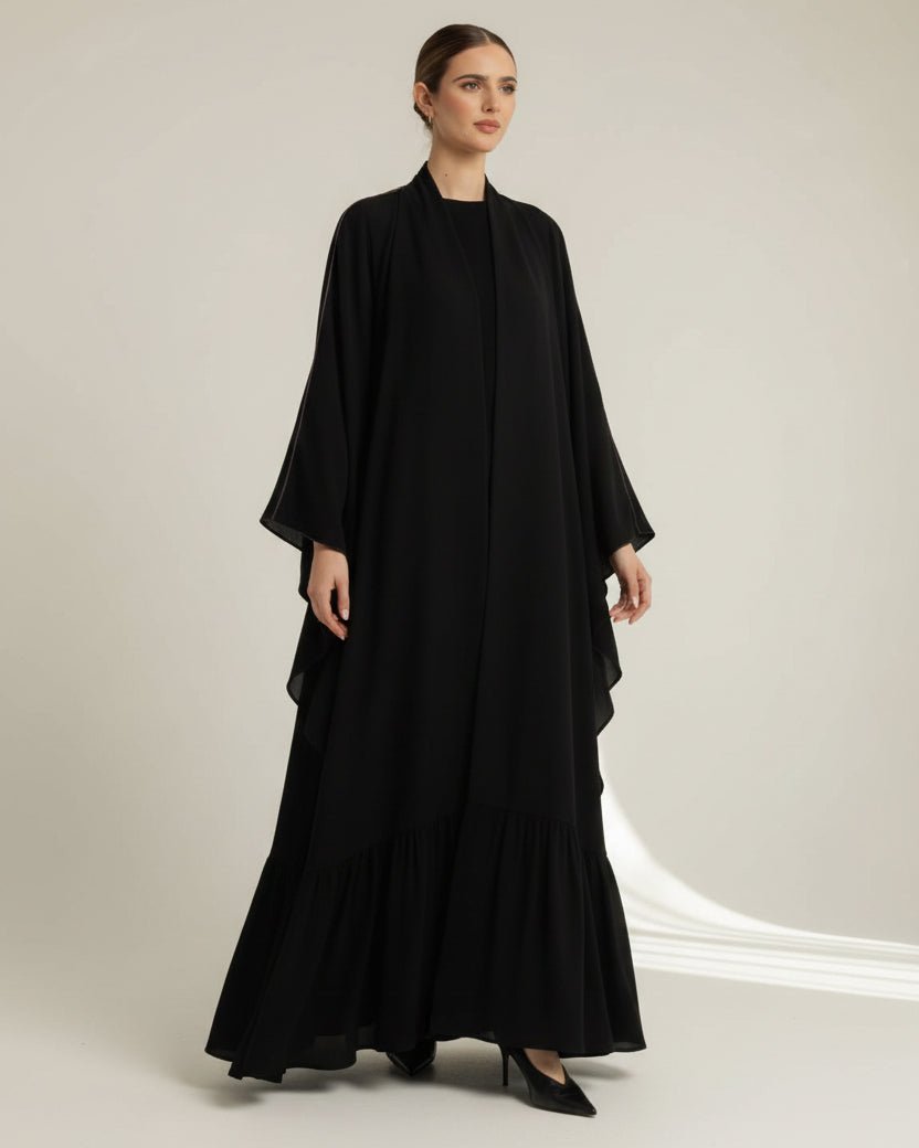 G249-BLK ABAYA - GUL - MIRA Y MANO